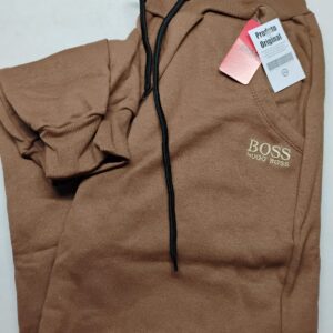 CALÇA MOLETOM 2 BOLSO C / ELÁSTICO E CORDÃO MARROM B