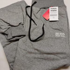 CALÇA MOLETOM 2 BOLSO C / ELÁSTICO E CORDÃO CINZA B